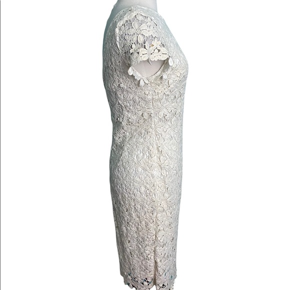 Cache white gold  floral crochet sz-8 - Picture 6 of 8